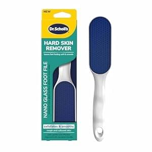 Dr. Scholl’s Hard Skin Remover Nano Glass Foot File – Foot Callus Remover, Durable Foot Scrubber, Dead Skin Remover, Hygienic Pedicure Tool, Long Lasting Foot Buffer, Soft Smooth Feet