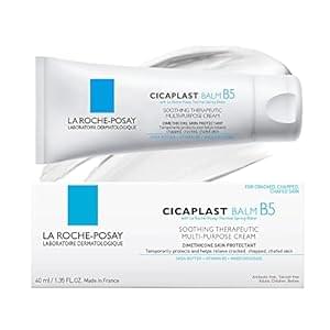 La Roche Posay Cicaplast Balm B5 UV SPF 50, Vitamin B5 + Shea Butter + Tribioma + Madecassoside + Zinc Oxide Sunscreen, Post Treatment Skin Protectant With SPF, Multi-Purpose Cream For Dry Skin