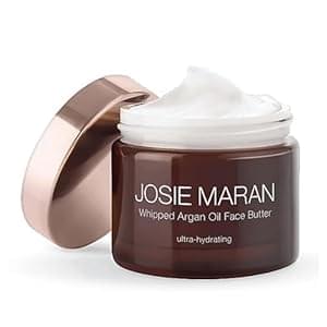 Josie Maran Whipped Argan Oil Face Butter – Anti Aging Face Cream & Redness Reducing Skin Care – Hydrating Daily Moisturizer with Shea Butter – Vegan & Cruelty-Free Formula – Unscented (1.69 oz)